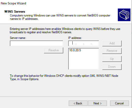 Active Directory DHCP 6