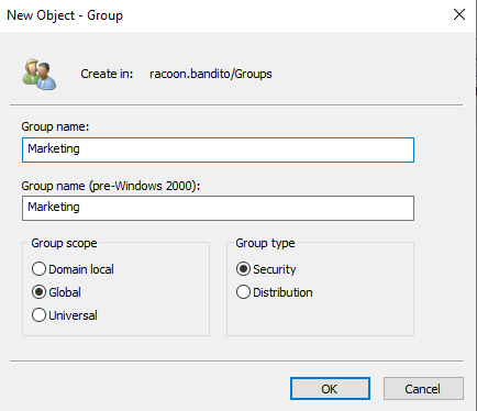 Active Directory Groups 1