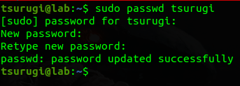 Tsurugi password change
